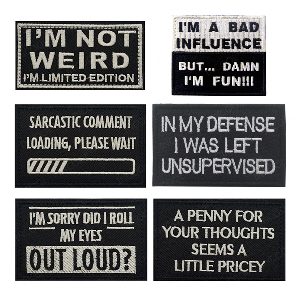 Embroidery Quote - Funny Saying English Letter Inspirational Quotes
