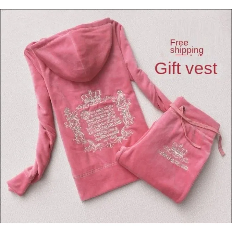 Embroidery Uniform - JC Tracksuit Women Velvet Women's Brand