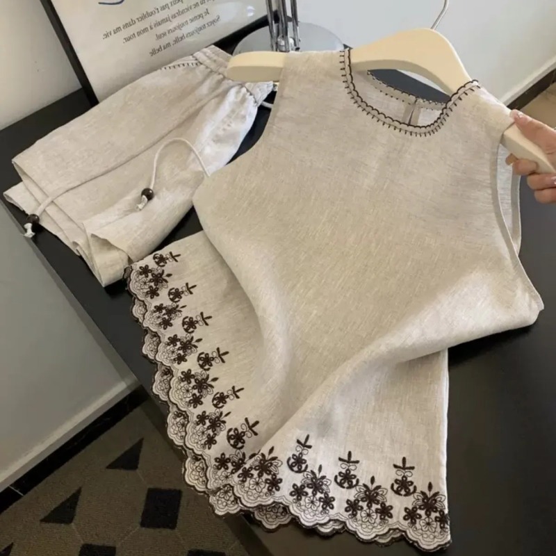 Embroidery Uniform - Simple Old Money Style Cotton and