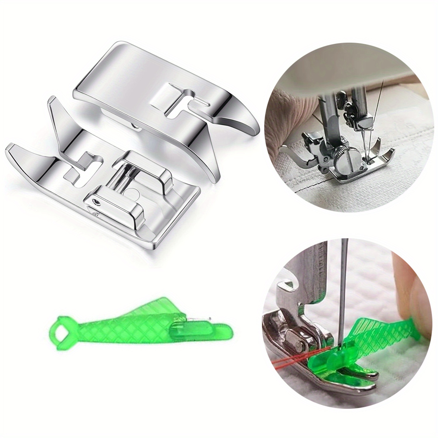 Embroidery Zig Zag Stitch - 1/3/5Pcs Universal Sewing Presser Foot, Straight