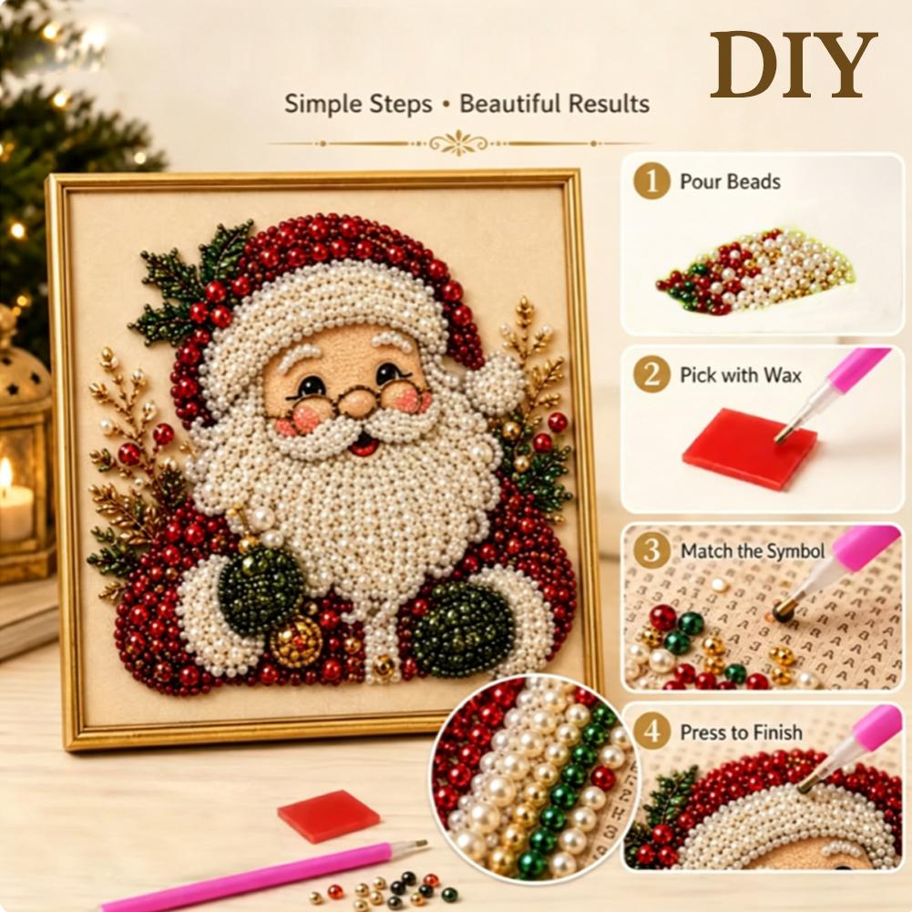 Christmas Santa Claus Pearl Ar - Embroidery Xmas review and price