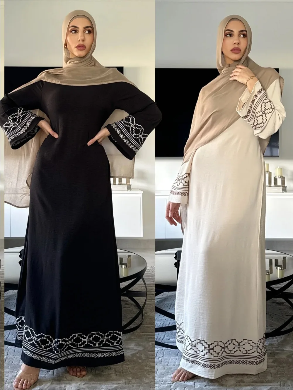 Eid Embroidery Muslim Dress fo - Embroidery Arabic review and price
