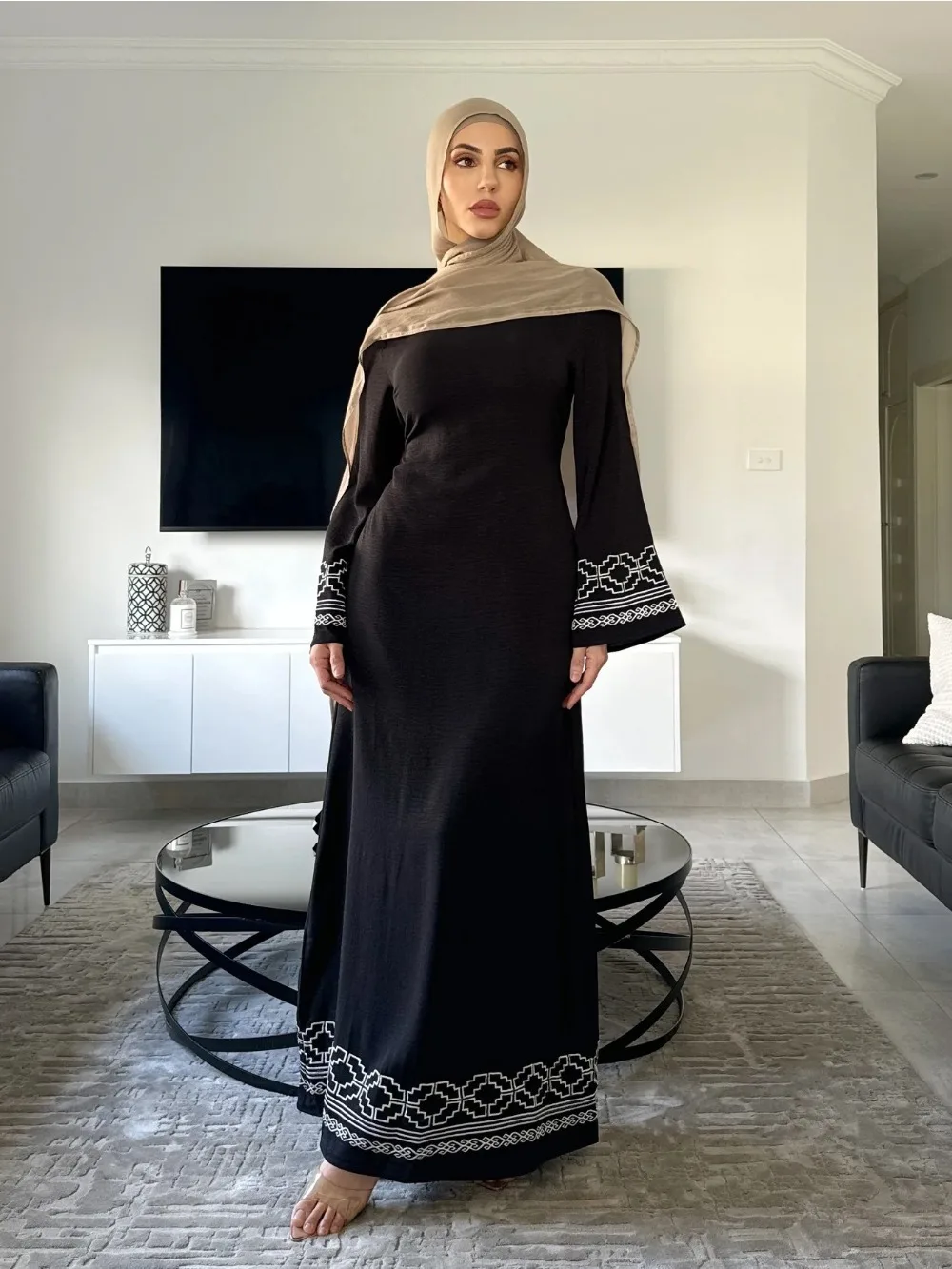 Eid Embroidery Muslim Dress fo - Embroidery Arabic review and price