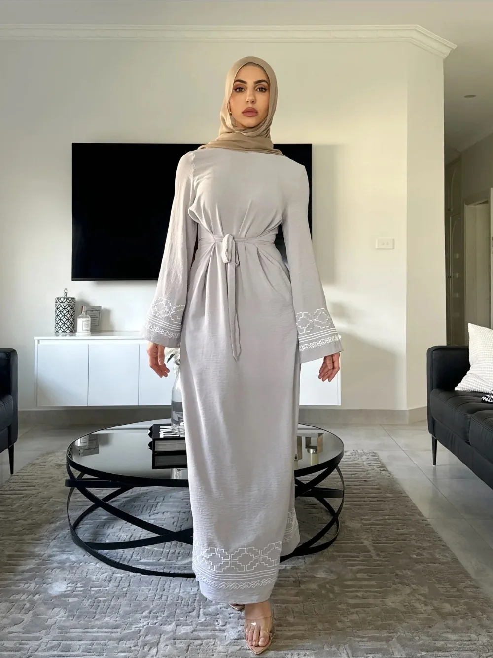Eid Embroidery Muslim Dress fo - Embroidery Arabic review and price