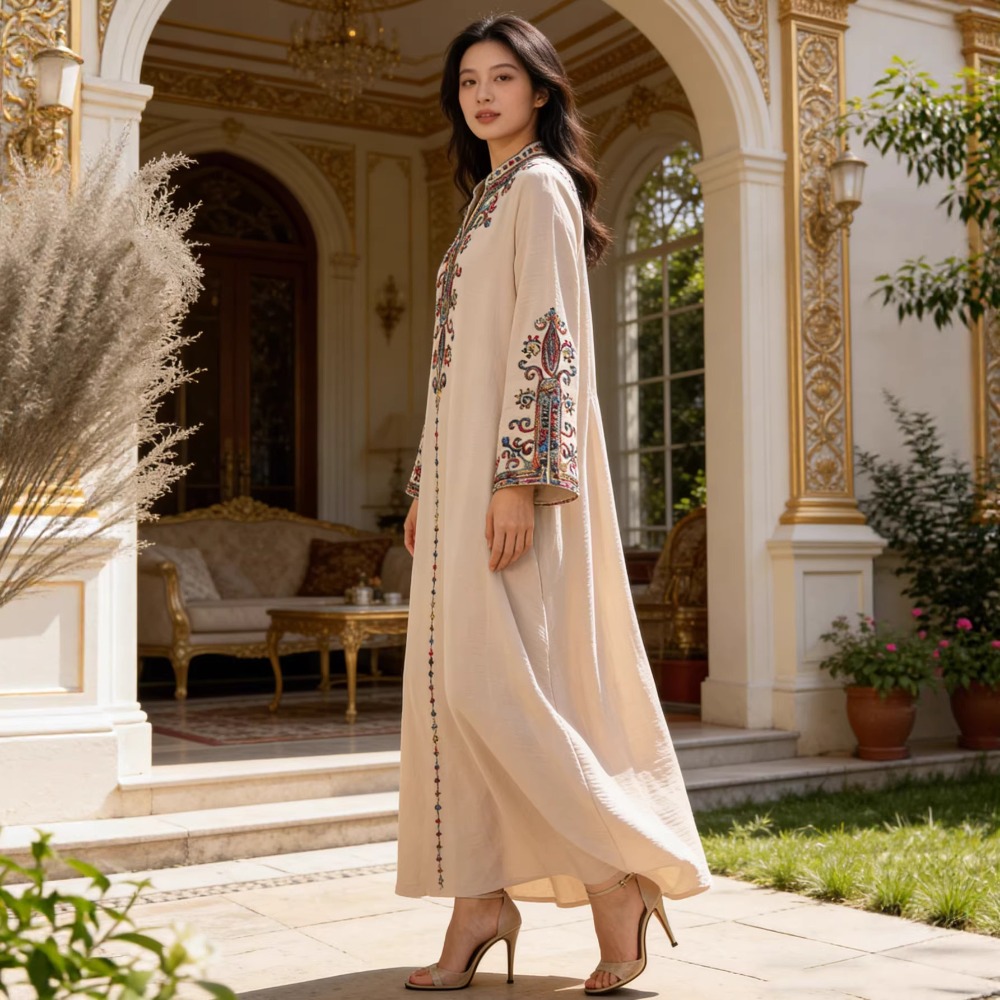 Muslim Abaya for Women Party D - Embroidery Arabic review and price