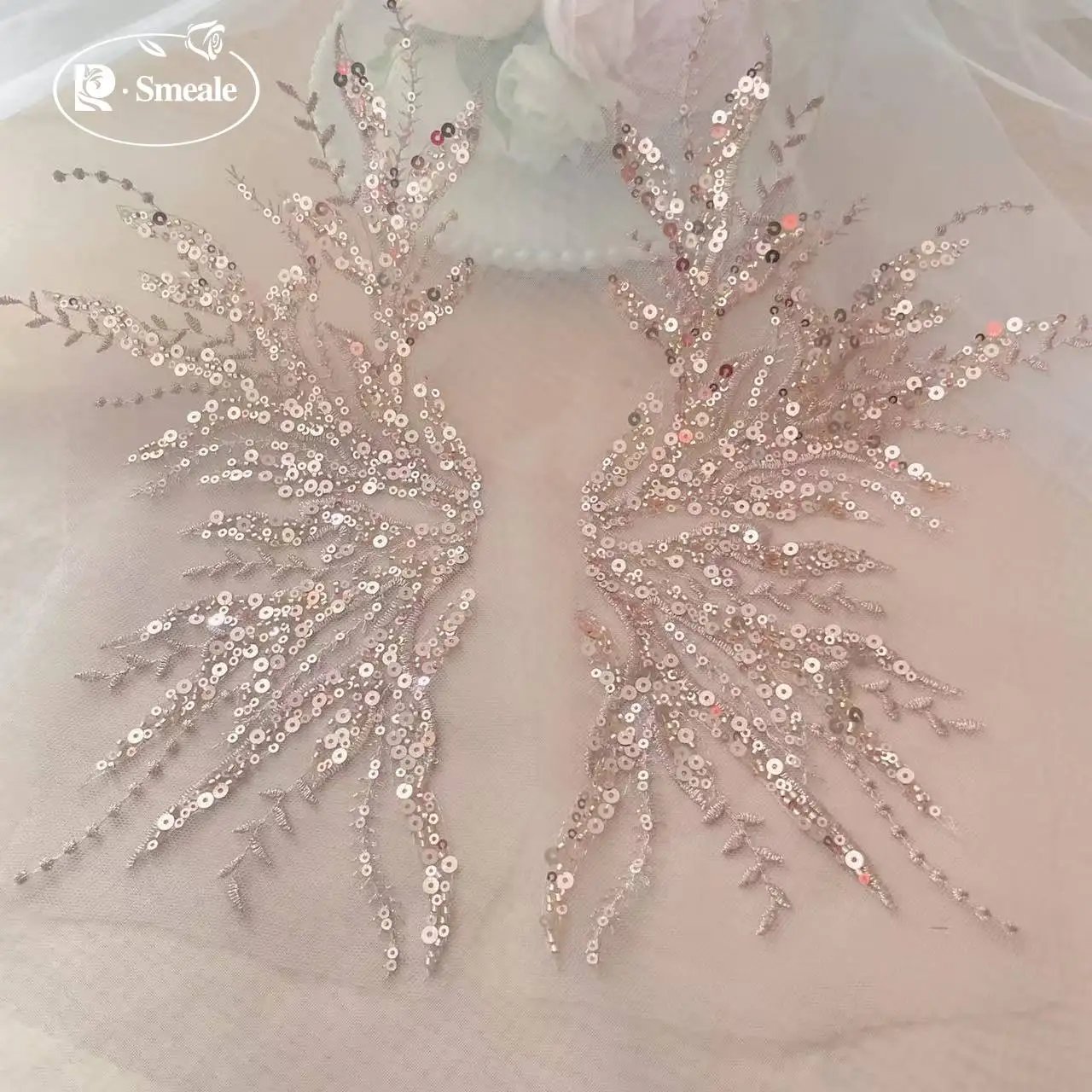 5Pair-2Pair.Rose Gold Sequin T - Embroidery Gold review and price