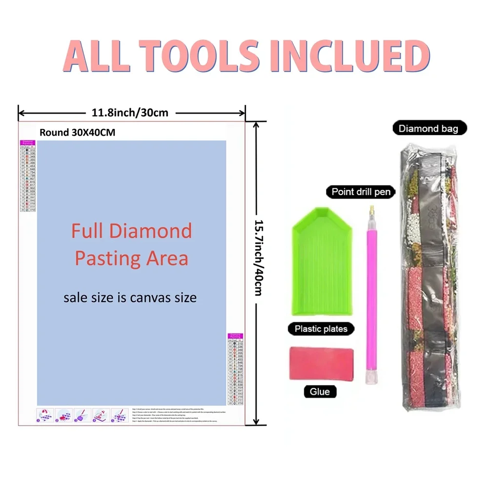 Diamond painting set, abstract - Embroidery Xpress review and price