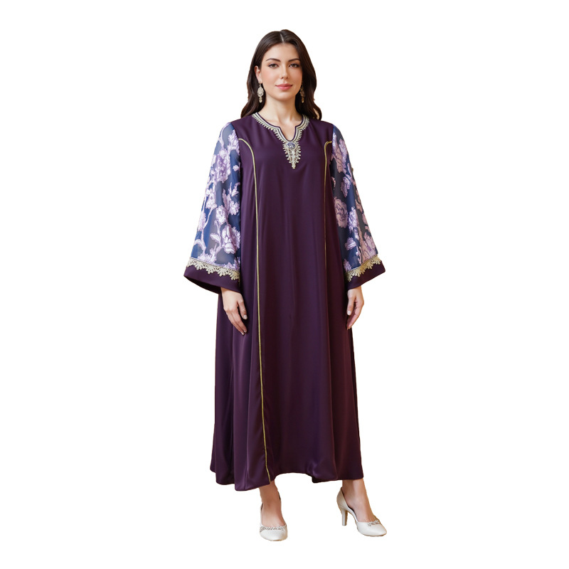Muslim Dress Abaya Women Party - Embroidery Arabic review and price