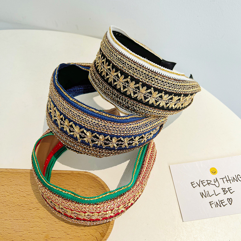 Women Girls Vintage Bohemian E - Embroidery Gold review and price