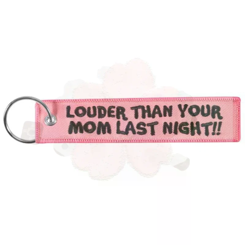 LOUDER THAN YOUR MOM Quotes Ke - Embroidery Quote review and price