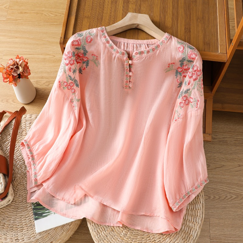 Chinese Style Women's Clothing - Embroidery On Shirt review and price