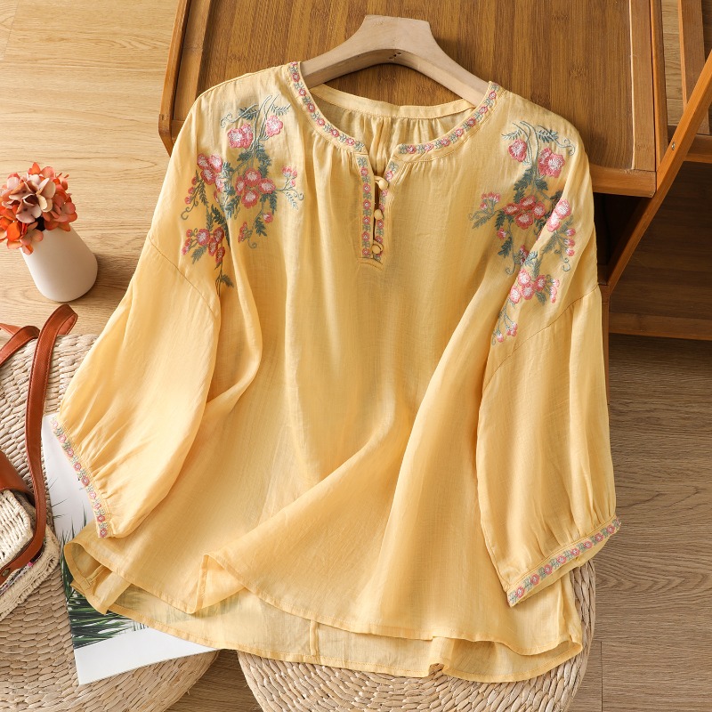 Chinese Style Women's Clothing - Embroidery On Shirt review and price