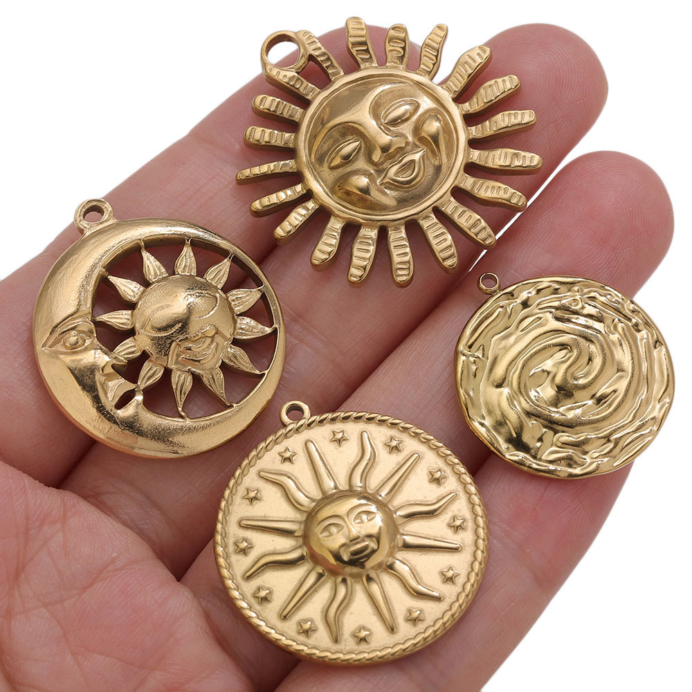 5pcs PVD Gold Charms Stainless - Embroidery Gold review and price