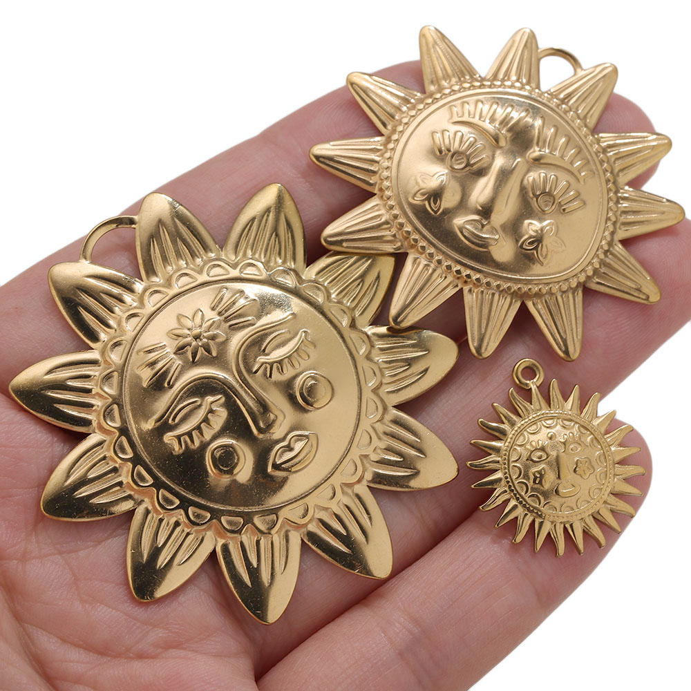 5pcs PVD Gold Charms Stainless - Embroidery Gold review and price