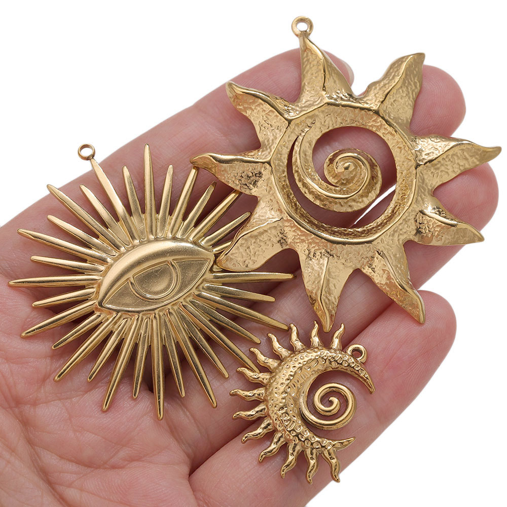 5pcs PVD Gold Charms Stainless - Embroidery Gold review and price