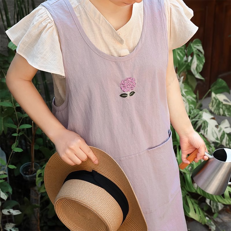 Summer Pure Cotton Embroidery  - Embroidery Apron review and price