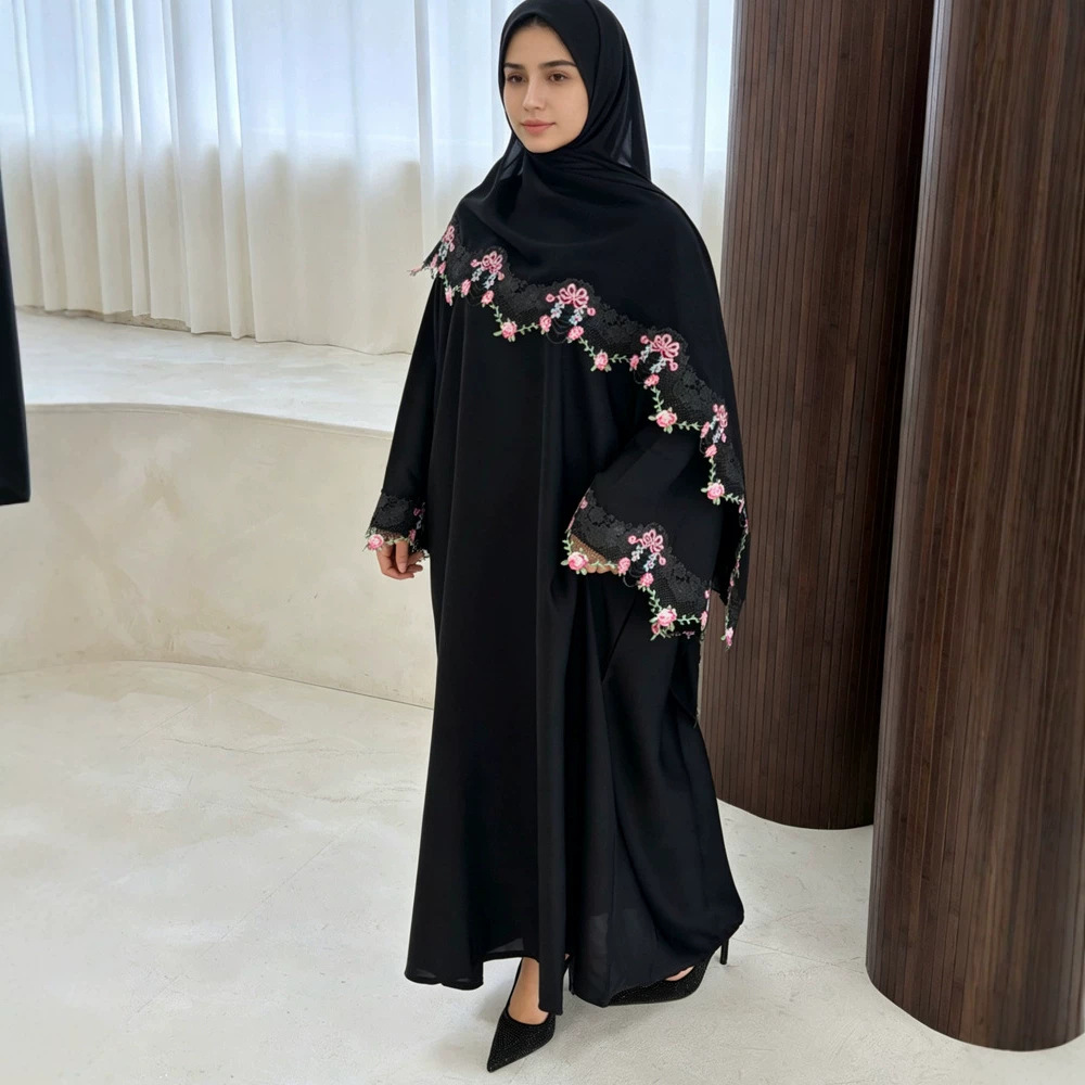 Eid Dress Women Muslim Abaya P - Embroidery Arabic review and price