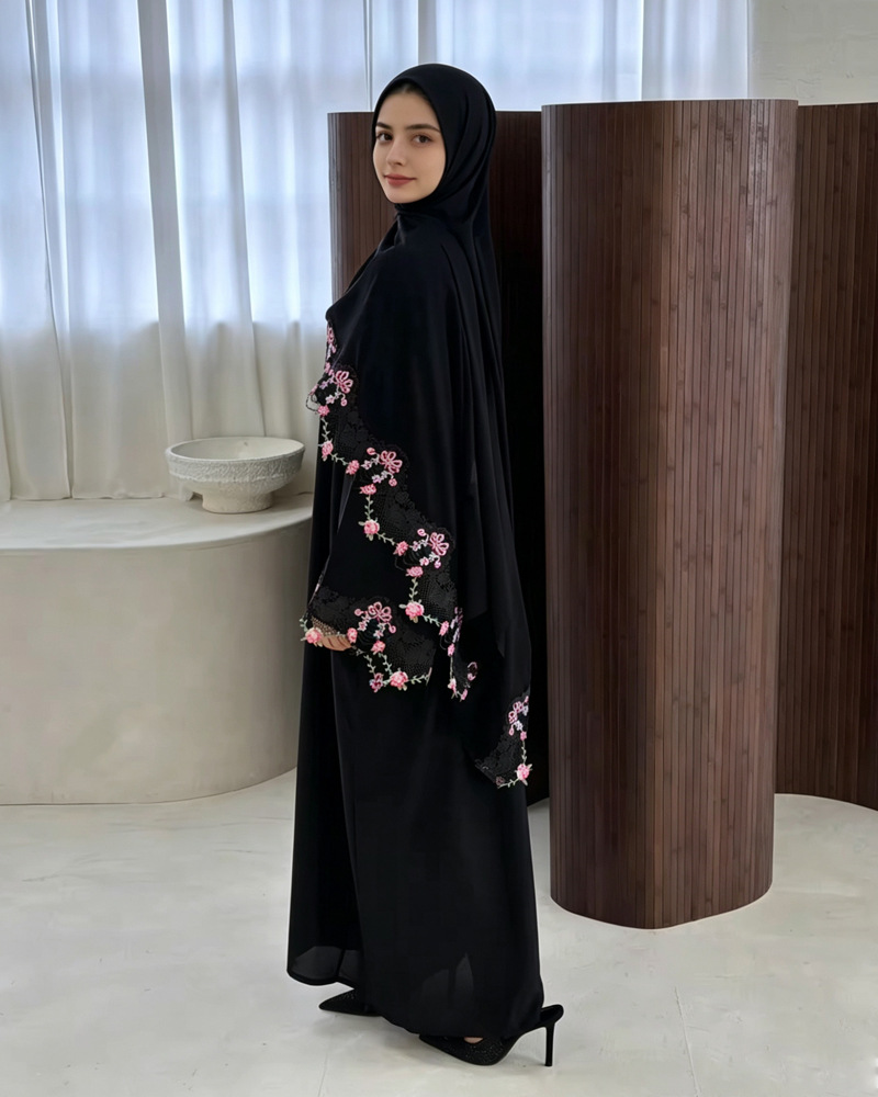 Eid Dress Women Muslim Abaya P - Embroidery Arabic review and price
