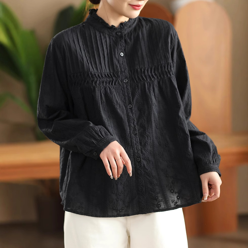 Japanese Sweet Mori Girl Solid - Embroidery On Shirt review and price