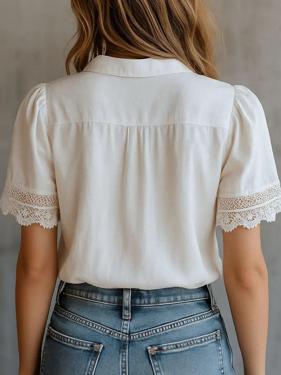 Elegant Women's Shirts Casual  - Embroidery On Shirt review and price