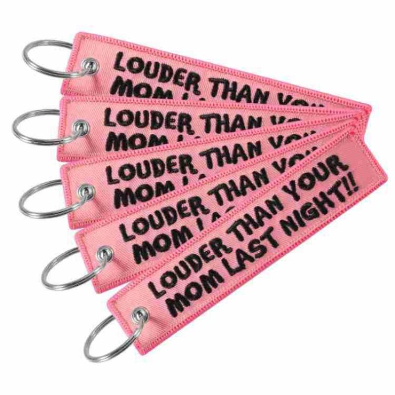 LOUDER THAN YOUR MOM Quotes Ke - Embroidery Quote review and price