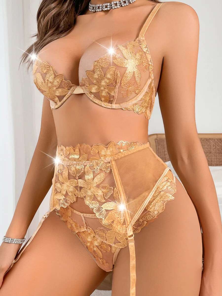 New Three Piece Fun Set Gold F - Embroidery Gold review and price