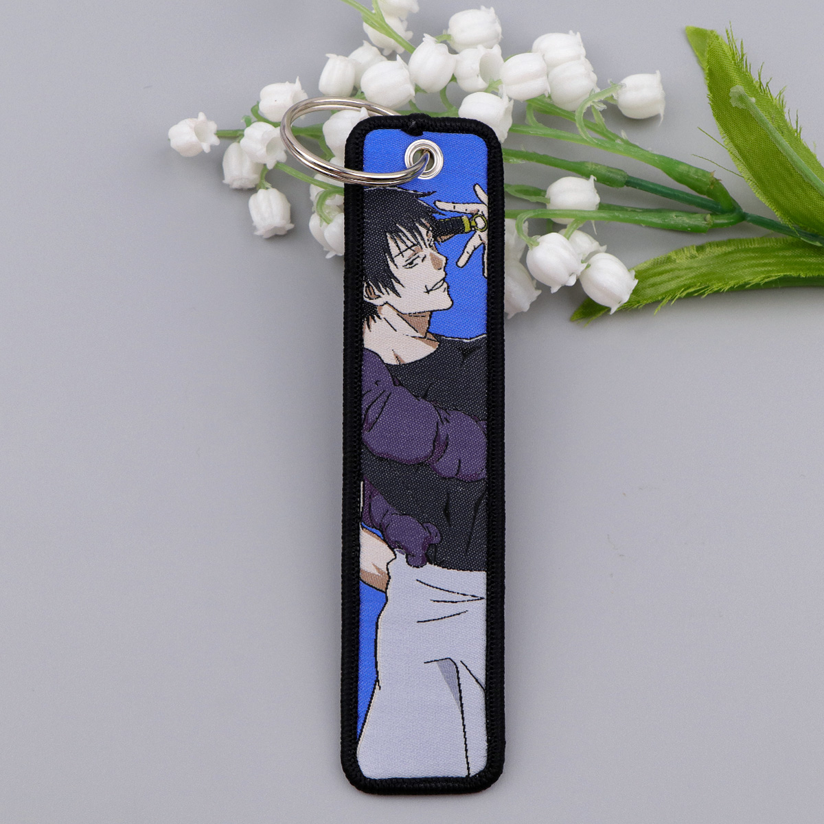 1PCS Japanese Anime Key Fobs H - Embroidery Keychain review and price