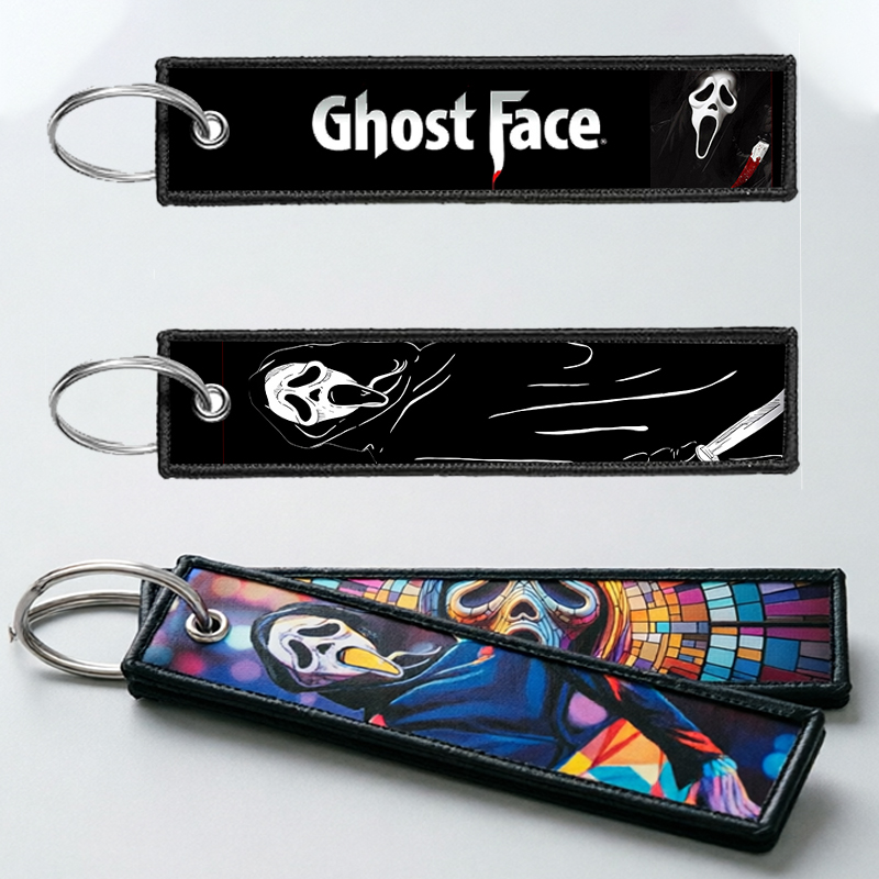 GHOST FACE Key Chain for Men W - Embroidery Keychain review and price