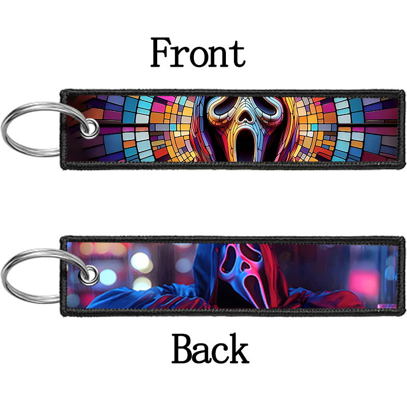 GHOST FACE Key Chain for Men W - Embroidery Keychain review and price