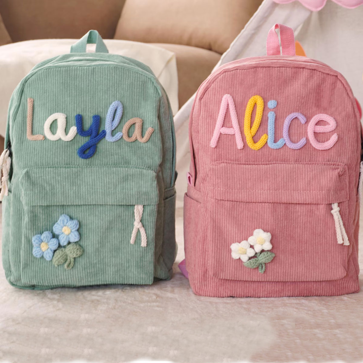 Unisex Personalized Corduroy B - Embroidery Initials Designs review and price