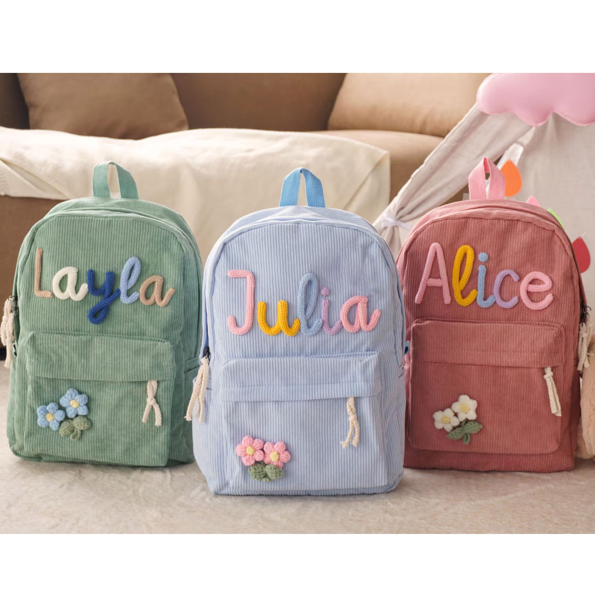 Unisex Personalized Corduroy B - Embroidery Initials Designs review and price