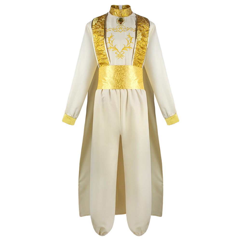 Adult Aladdin Cosplay Costume  - Embroidery Gold review and price