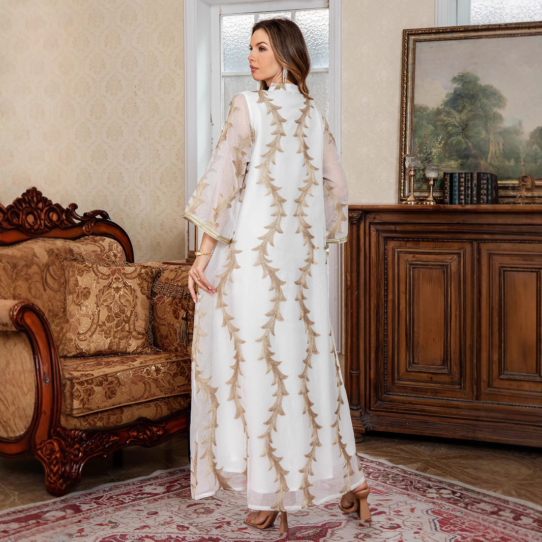 Eid Women Dress Muslim Abaya D - Embroidery Arabic review and price