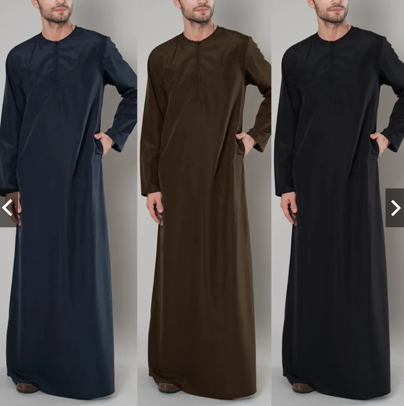 Eid Muslim Jubba Thobe Men Ram - Embroidery Arabic review and price