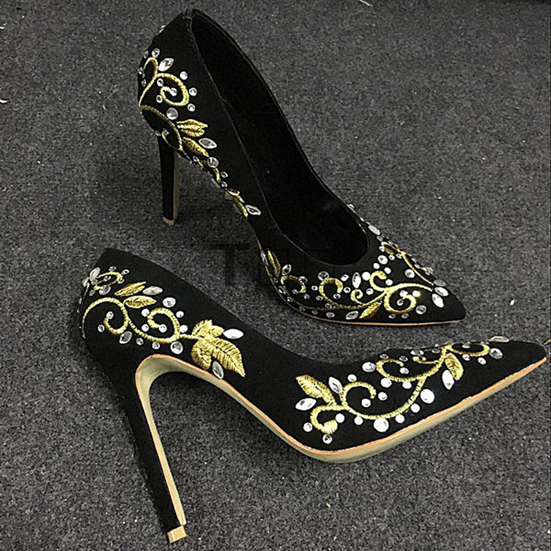 Bling Rhinestone Gold Silver F - Embroidery Gold review and price
