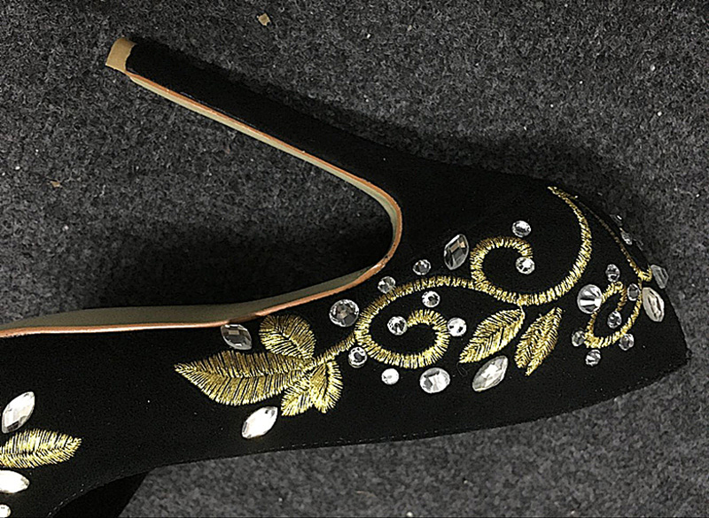 Bling Rhinestone Gold Silver F - Embroidery Gold review and price