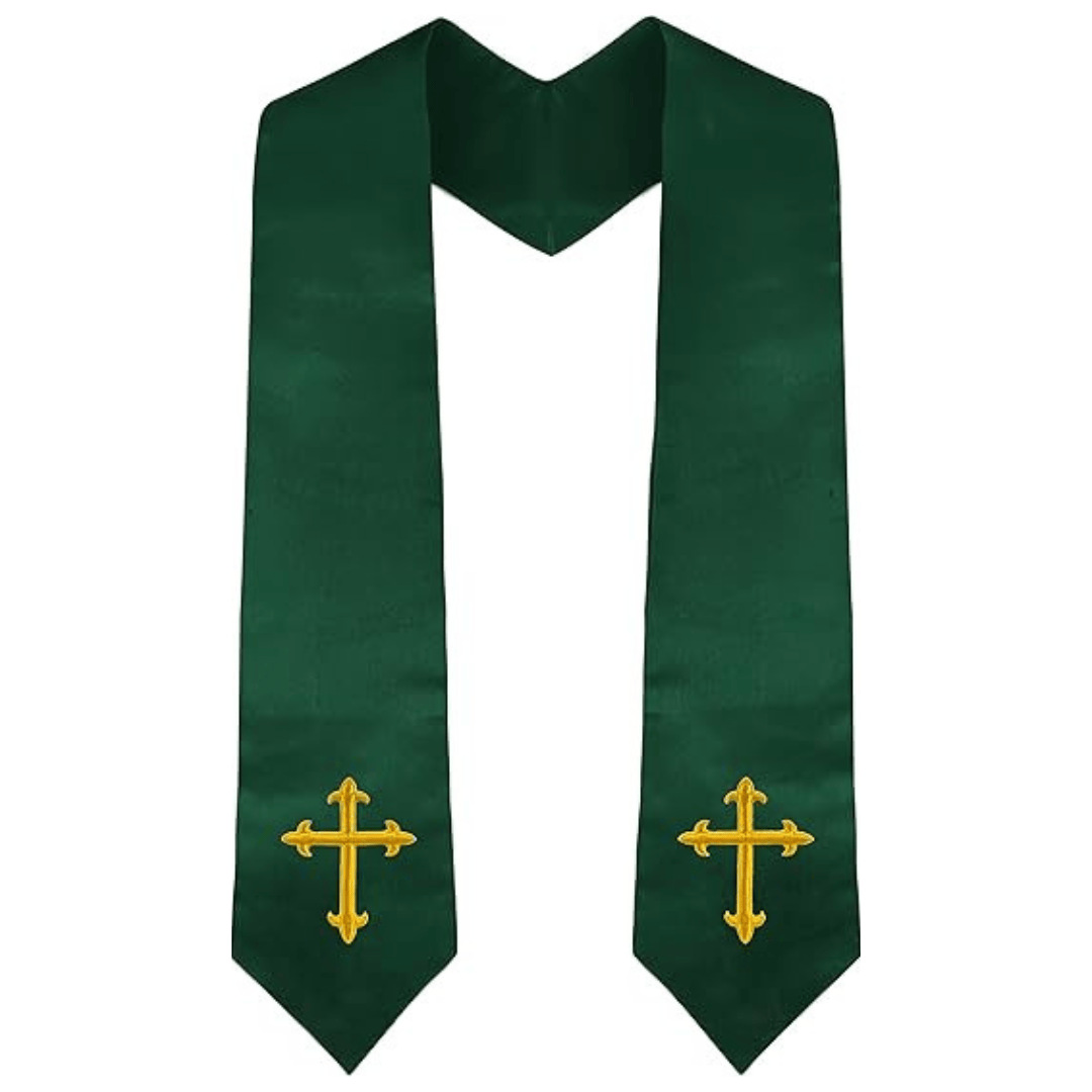 Reversible Clergy Stole Double - Embroidery Gold review and price