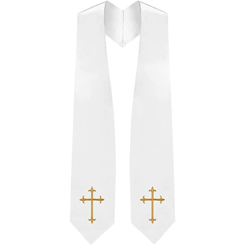Reversible Clergy Stole Double - Embroidery Gold review and price