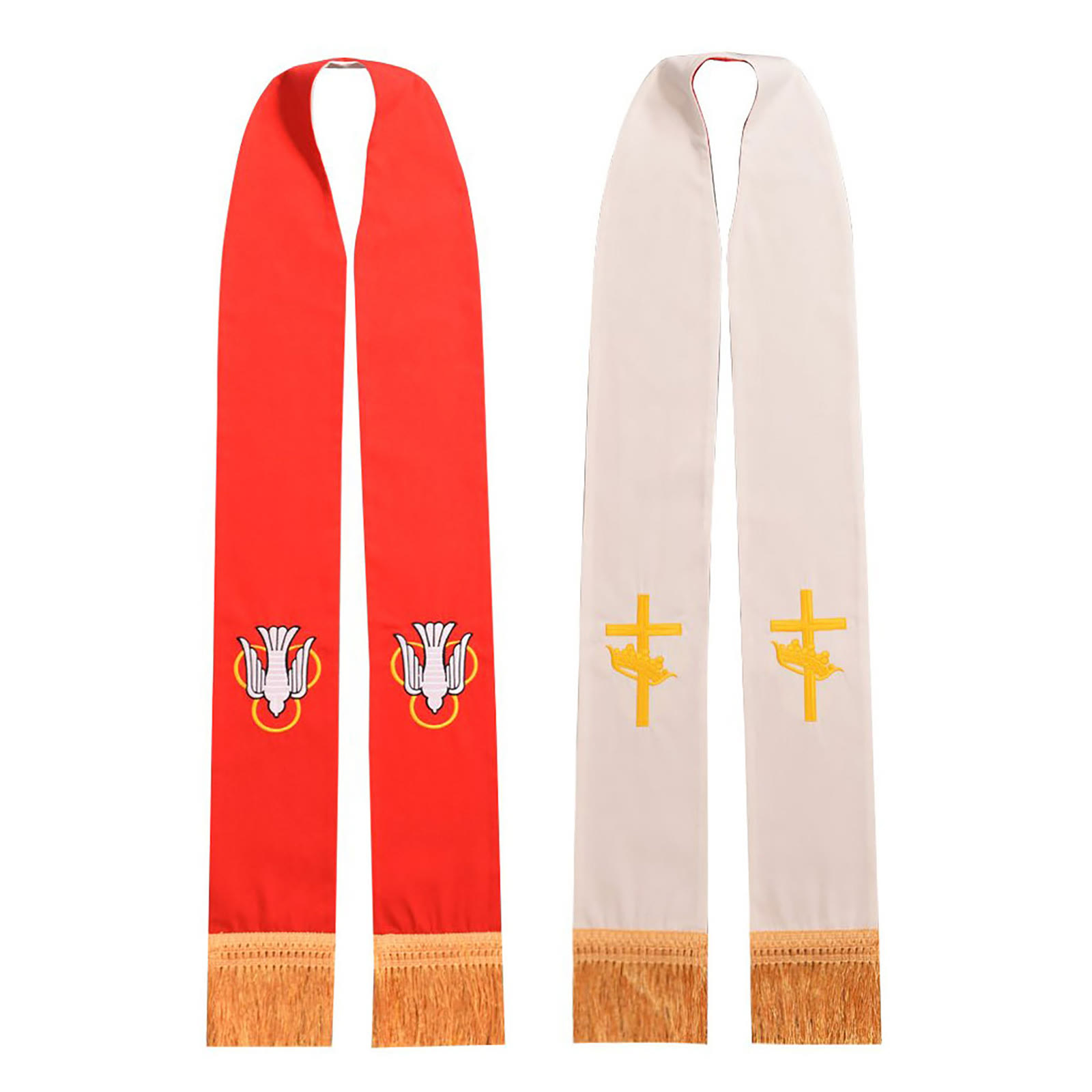 Reversible Clergy Stole Double - Embroidery Gold review and price