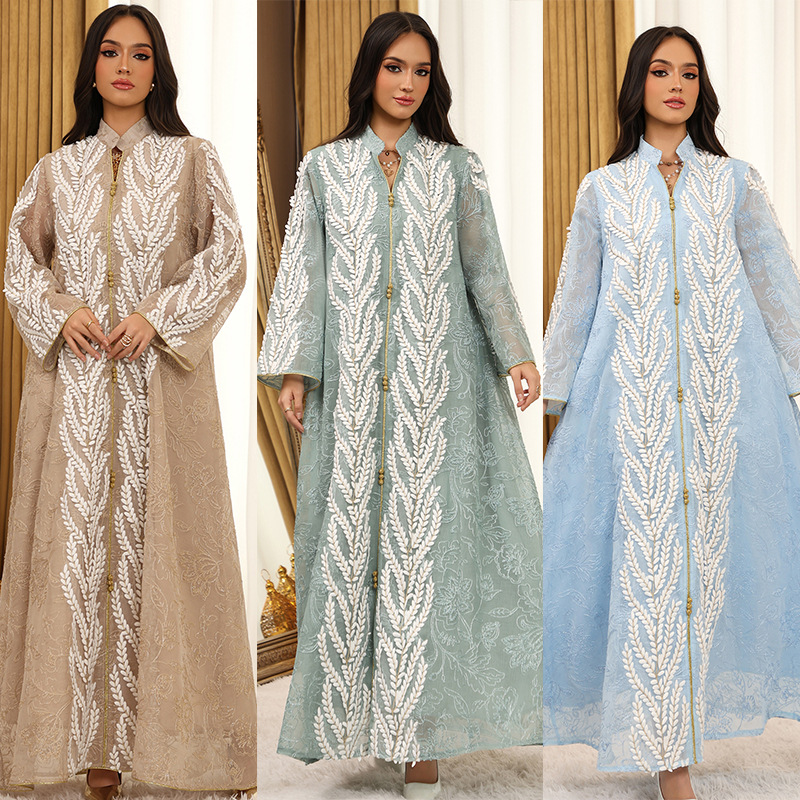Eid Mesh Dress Women Abaya Par - Embroidery Arabic review and price