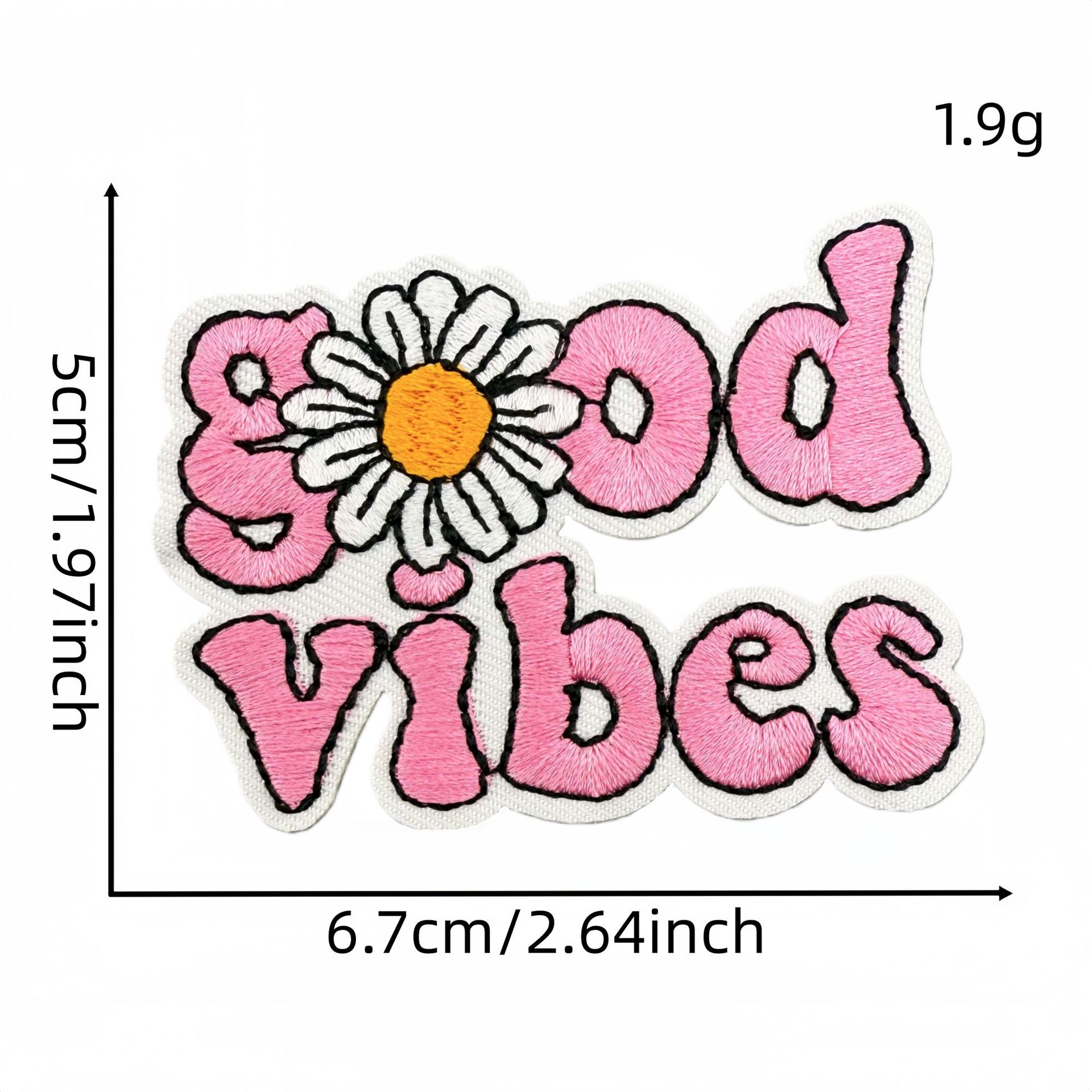Pink Aesthetic Embroidery Patc - Embroidery Quote review and price