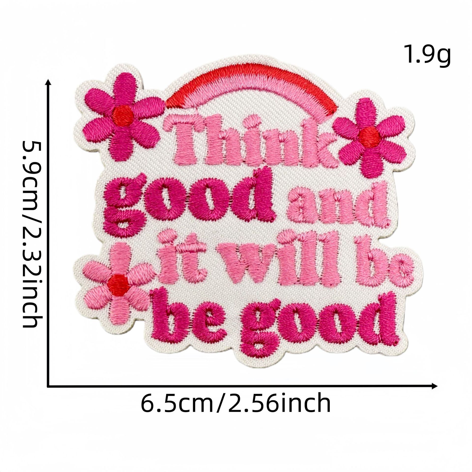 Pink Aesthetic Embroidery Patc - Embroidery Quote review and price