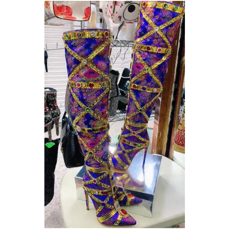 Multicolor Gemstone Gold Trim  - Embroidery Gold review and price