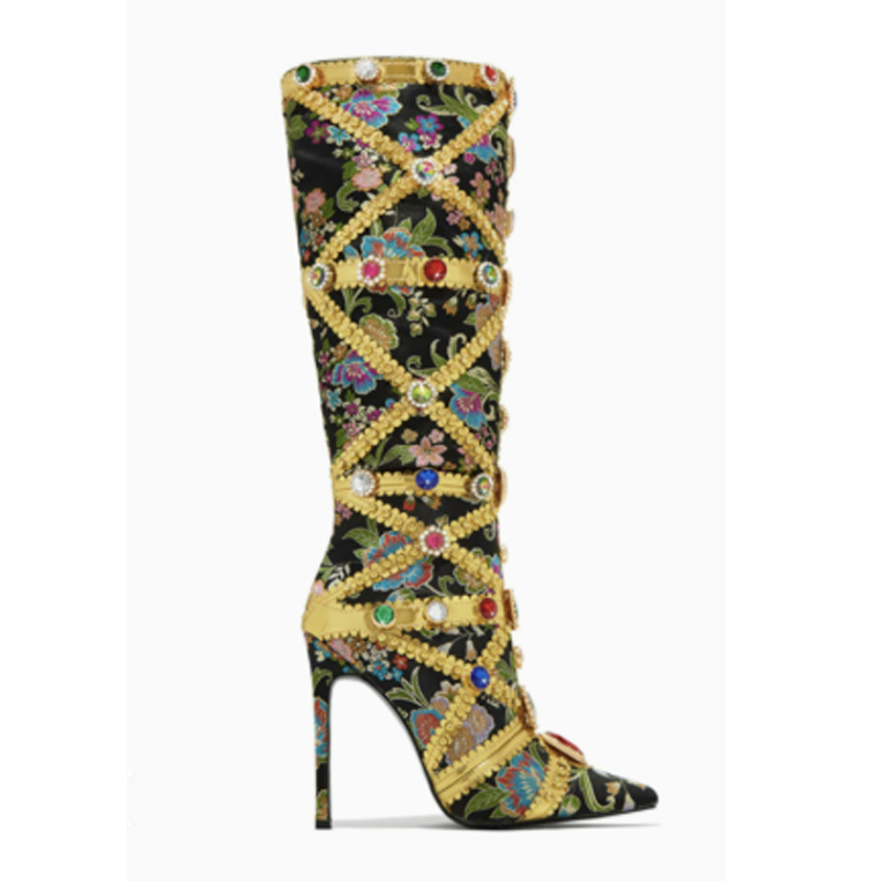 Multicolor Gemstone Gold Trim  - Embroidery Gold review and price