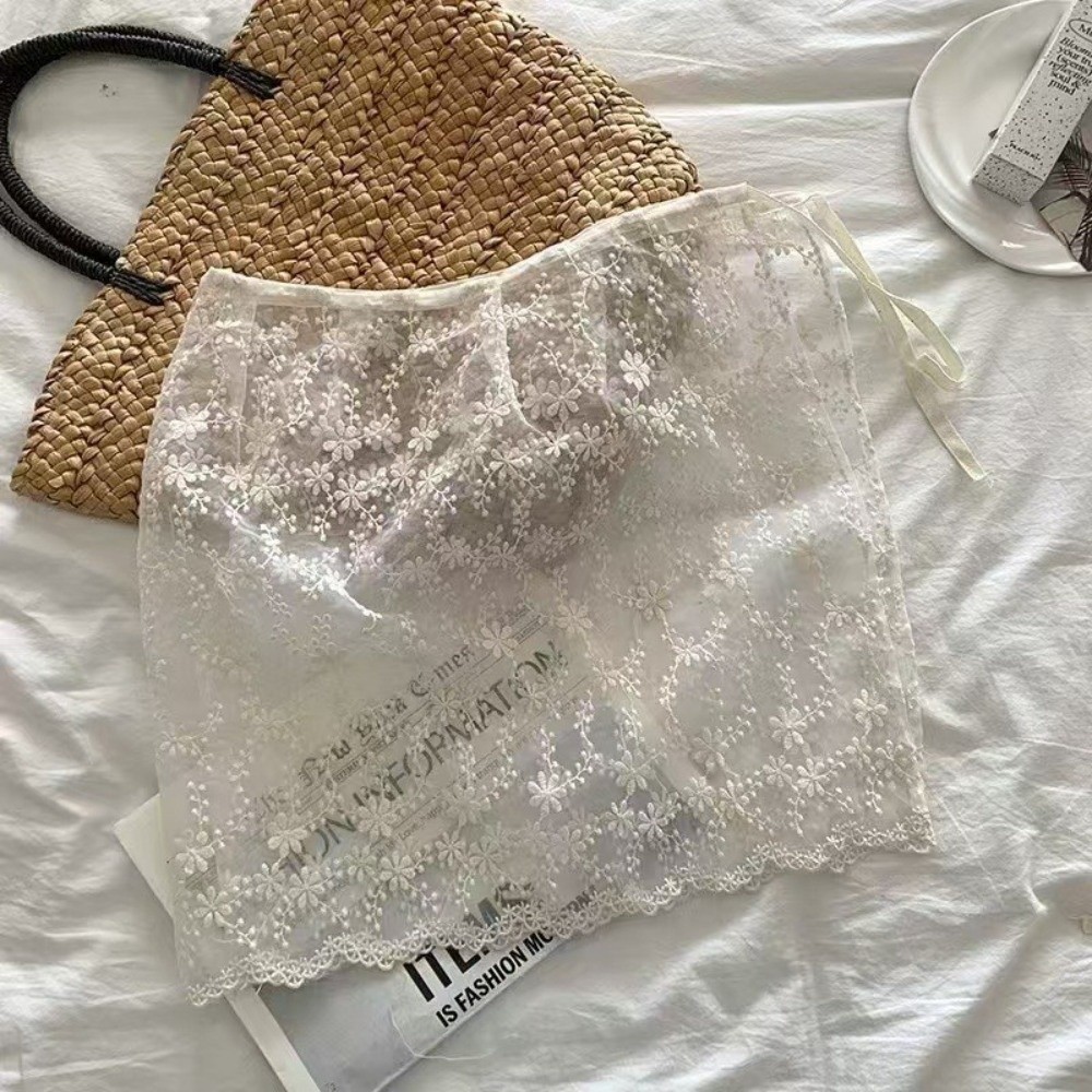 Jeans Decor Lace Fart Curtain  - Embroidery Apron review and price