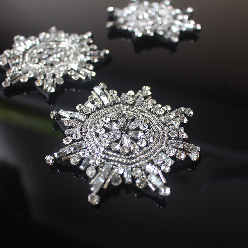3pcs/lot Star Badge Beaded Pat - Embroidery Xmas review and price