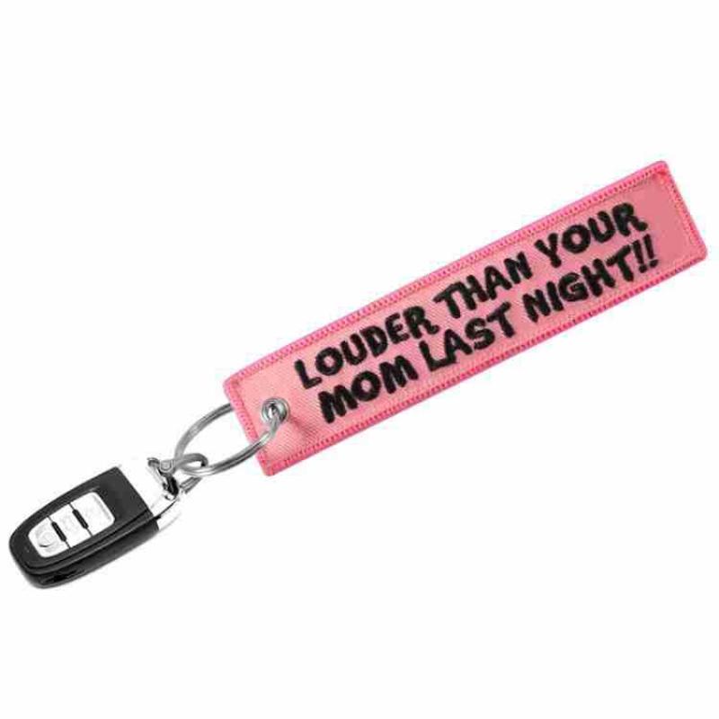 LOUDER THAN YOUR MOM Quotes Ke - Embroidery Quote review and price
